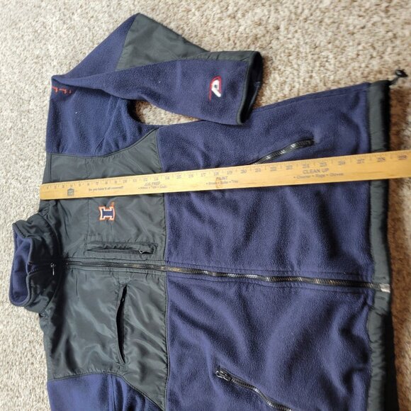 University Of Illinois Jacket Mens Medium Blue Fleece Fighting Illini Pro Player - Picture 4 of 6
